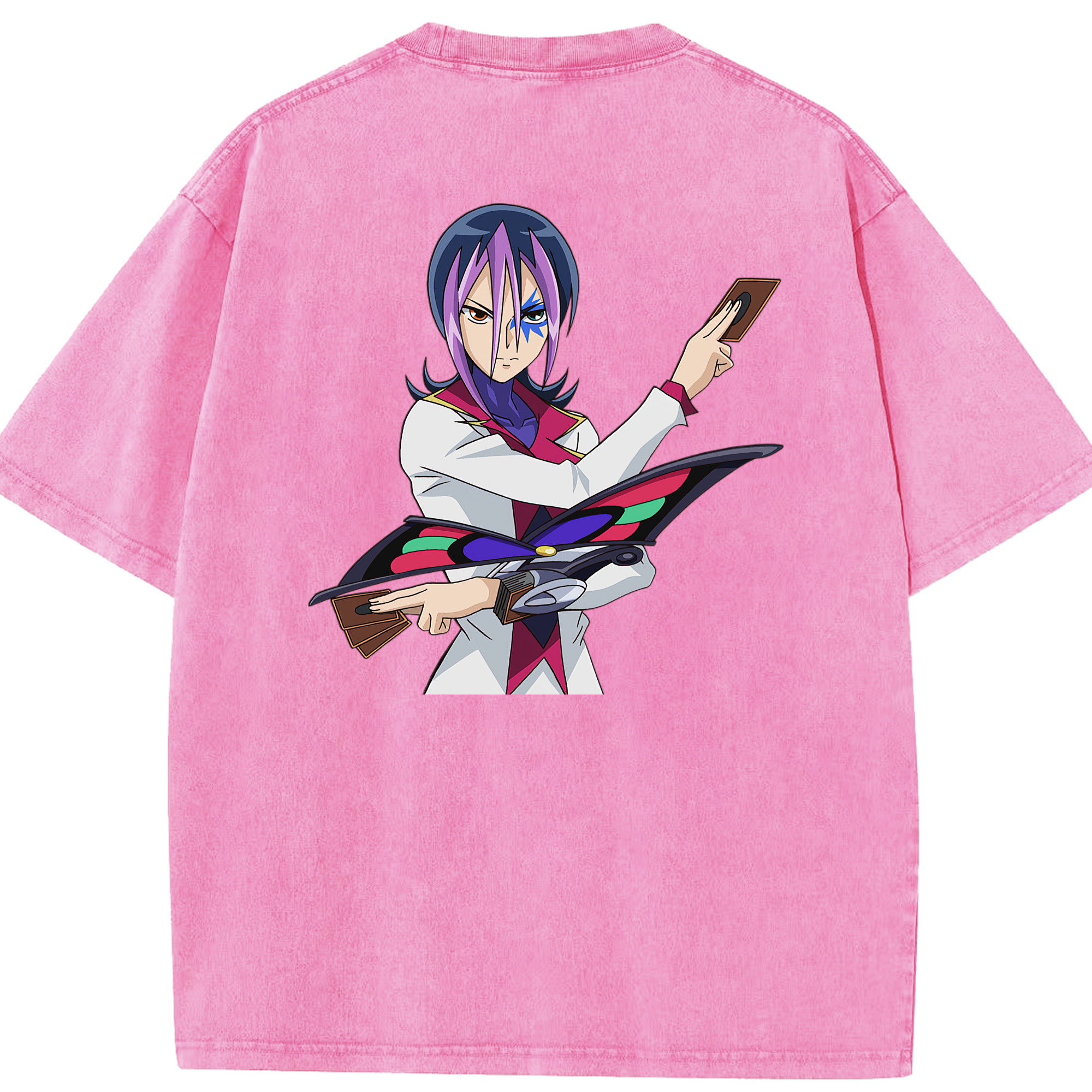 （画像用） 遊☆戯☆王 Yu-Gi-Oh! 綿100% ヴィンテージ風 半袖Tシャツ（背面プリント）